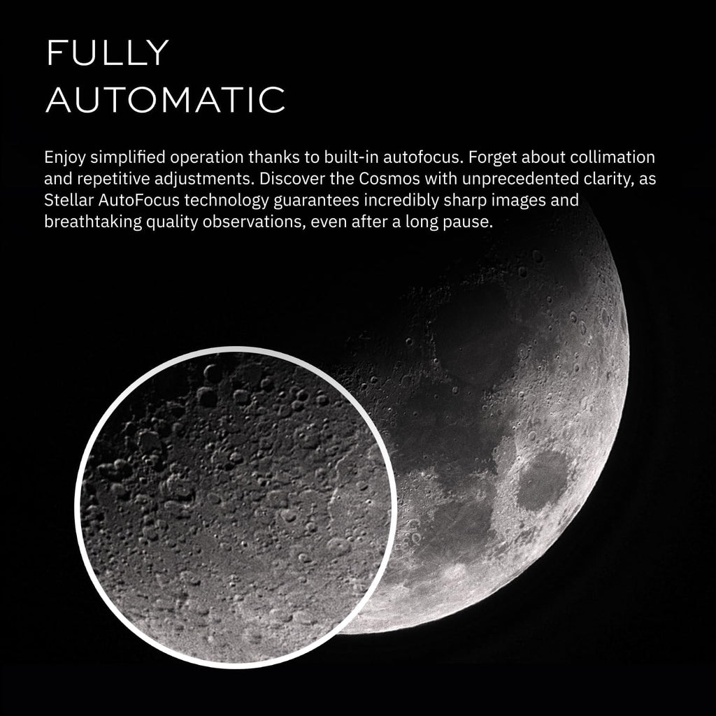 Smart Telescope (no Eyepiece), 85mm f/3.9 (320mm) Digital & Computerized, App-Controlled