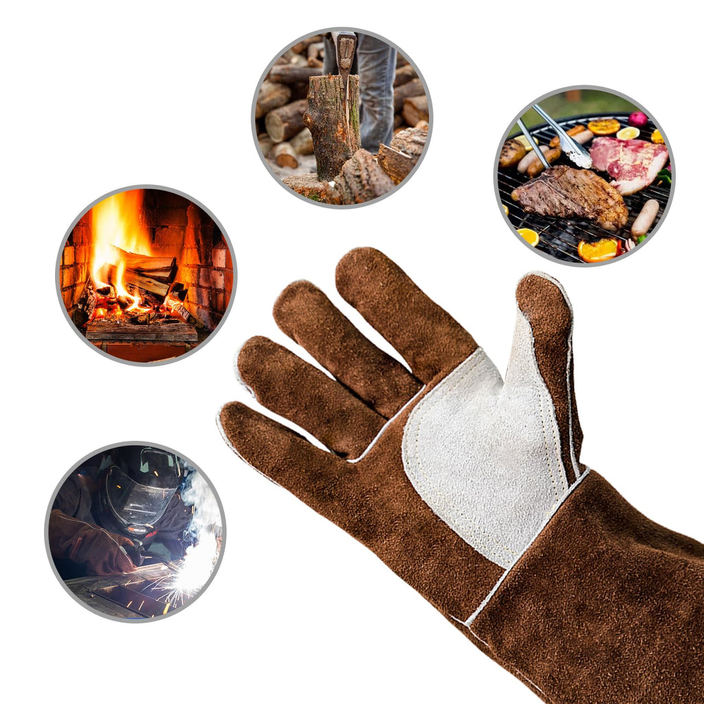 14-Inch Welding Gloves - Cow Leather