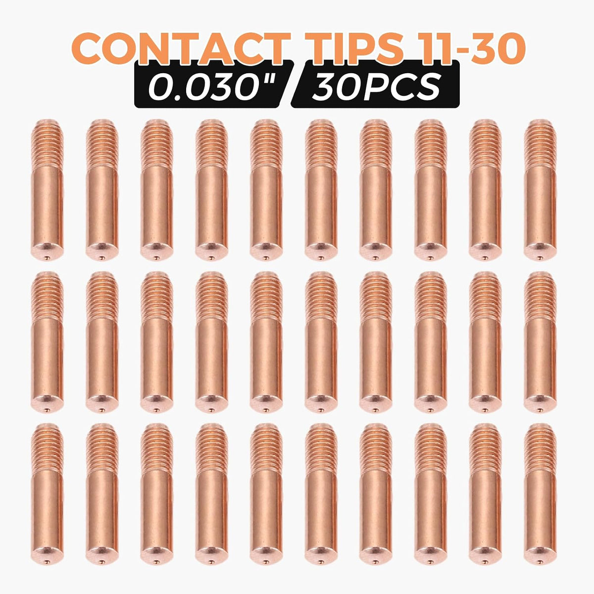 30Pcs Contact Tips for Mig Welding 11-30 0.030" Compatible with Lincoln
