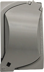 14147 1-Gang Universal Weatherproof Cover, Gray