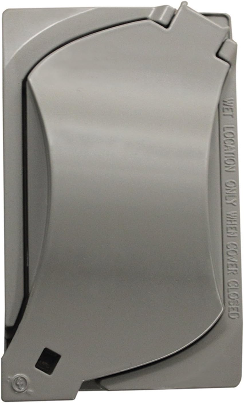 14147 1-Gang Universal Weatherproof Cover, Gray