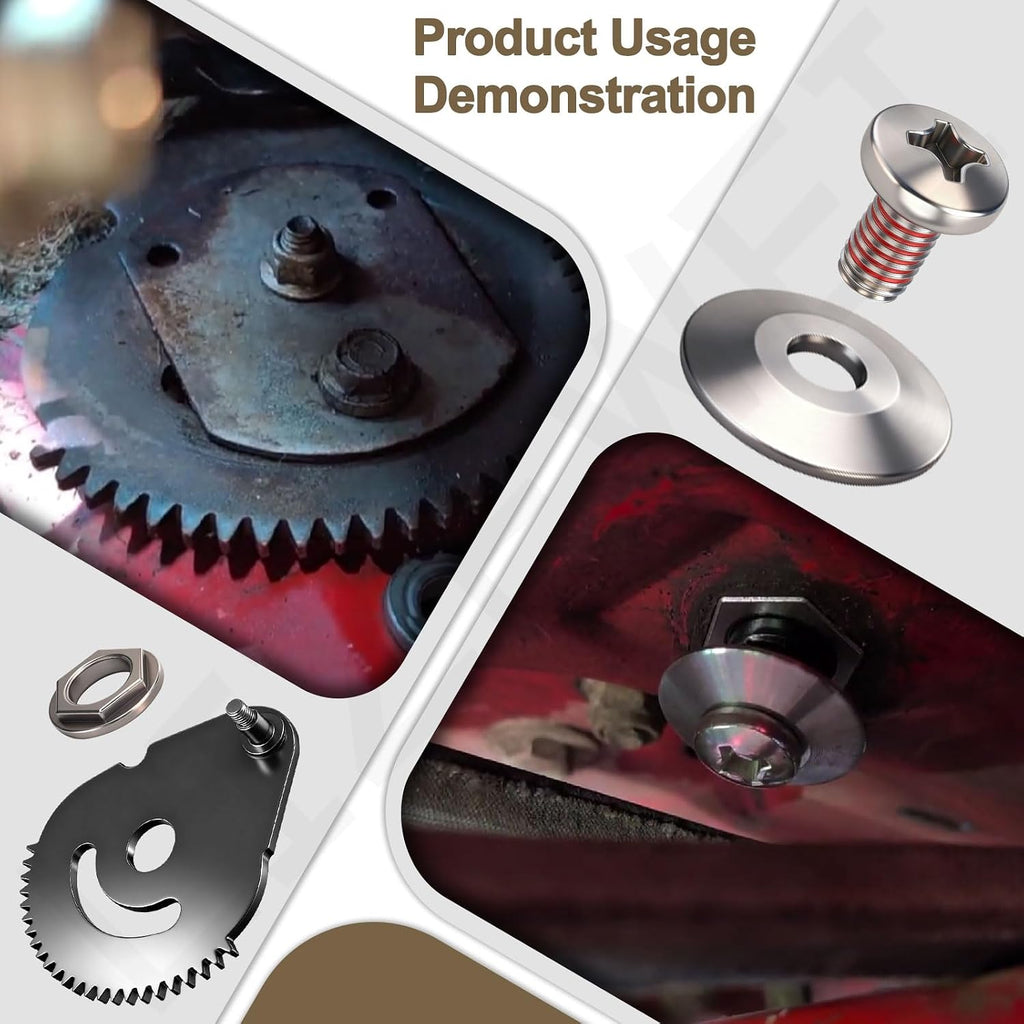 738-0919 Steering Shaft with Bushing & 617-04094 Steering Gear Kit for MTD/Troy-Bilt/Craftsman Lawn Mower - Contain
