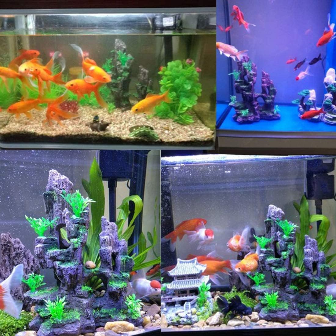Aquarium Cave Resin Mountain Fish Tank Decoration for Betta Shrimp