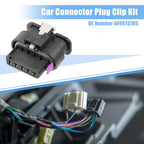 uxcell 4F0973705 1 Set 5 Pin MAF Connector Adapter Plug Clip Kit for VW