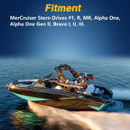 HIMARKLIF Shift Cable Bellow Kit Compatible with MerCruiser Stern Drives Alpha Gen I & II, Bravo I, II & III Sierra Replace# 74639A2