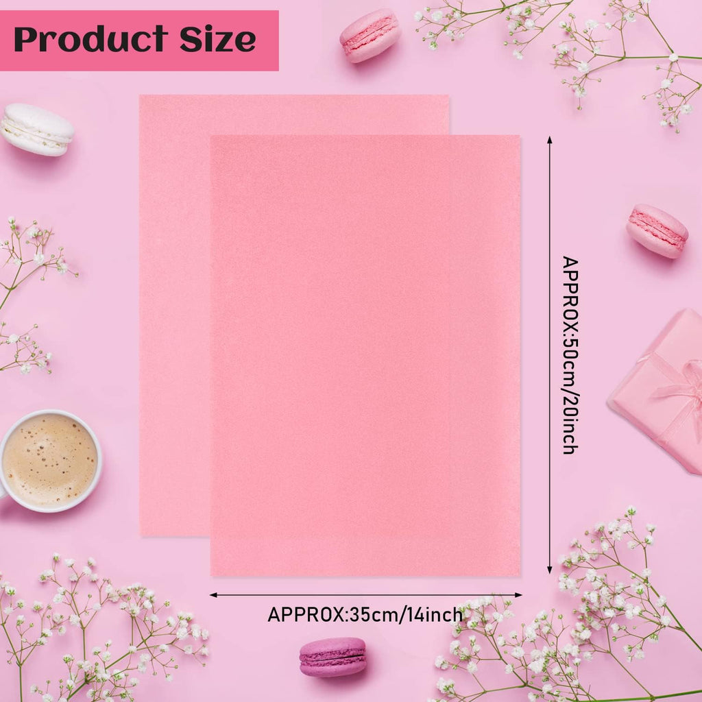 120 Sheets Pink Tissue Paper Wedding Gift Wrap Paper