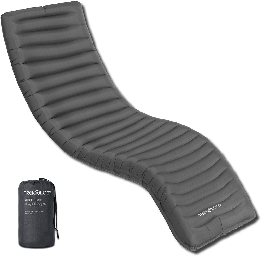 UL80 Ultralight Sleeping Pad – Inflatable Camping Sleeping Pad - 40D Nylon Compact Hiking Mat – Lightweight Air