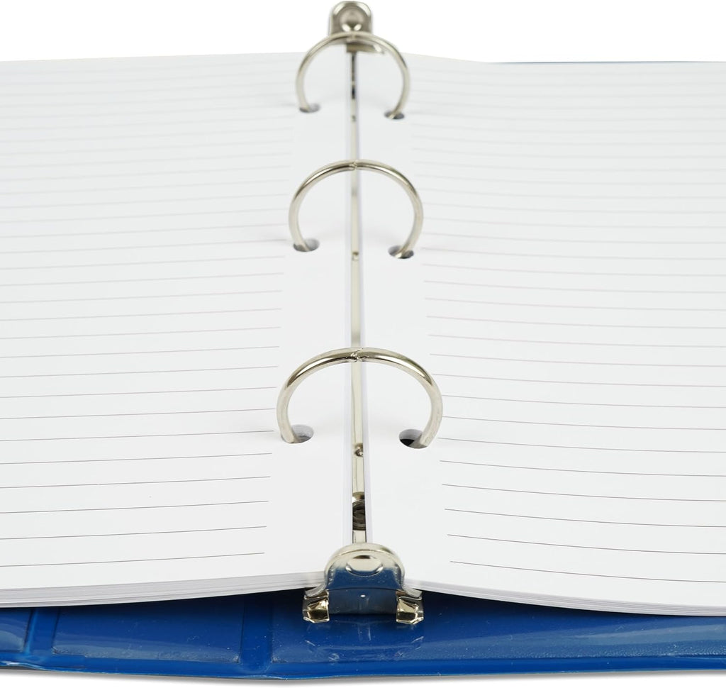 Half Letter Lined Paper, 3-Hole Punched, 250 Sheets/500 Pages, 100 GSM, Line Paper Binder Refill, 5.5 in. x 8.5 in.