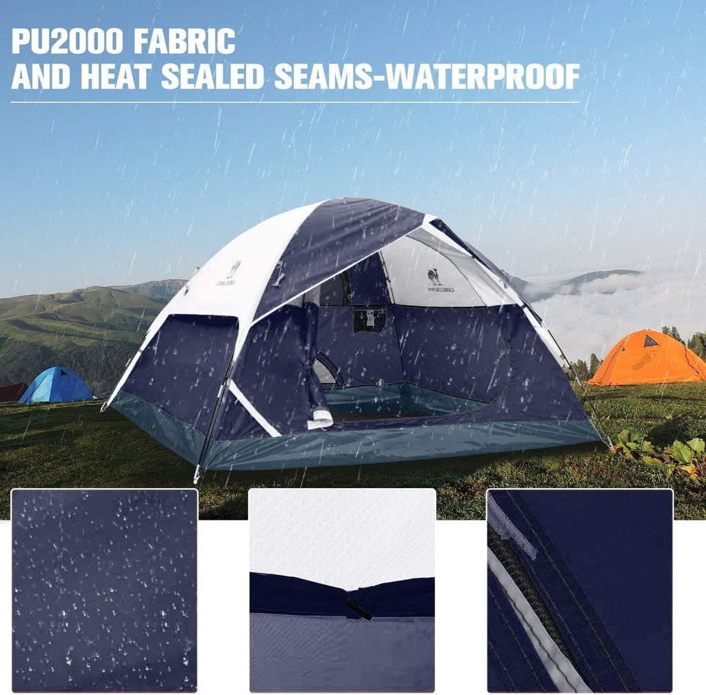Tents for Camping 2/3/4/5 Person Camping Dome Tent, Waterproof,Spacious, Lightweight Portable Backpacking Tent for