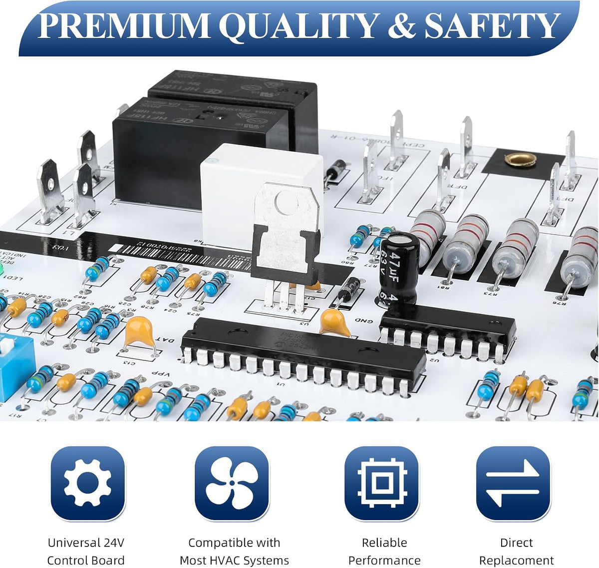 HK32EA005 Defrost Control Board Compatible with HK32-EA005 Suitable for HVAC Heat Pump & Air Conditioner Systems