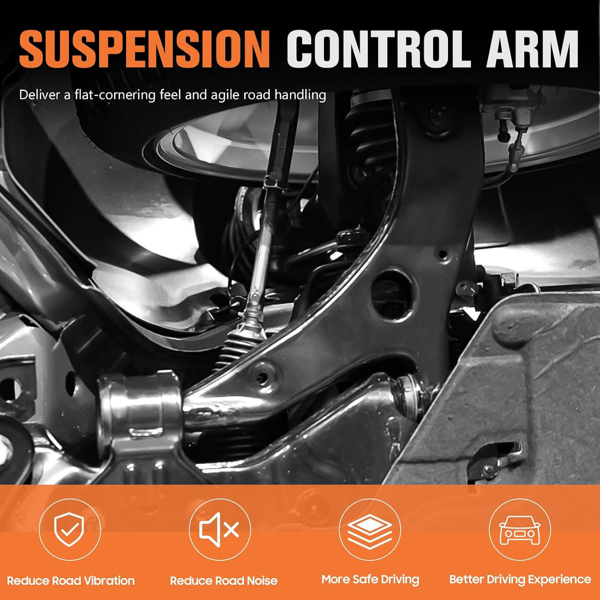 4PCS Front Upper Control Arms Suspension Kits Ball Joint Assembly Fit for Ford F150 2004-2008, Fit for Lincoln Mark LT 2006-2008, Driver & Passenger Side