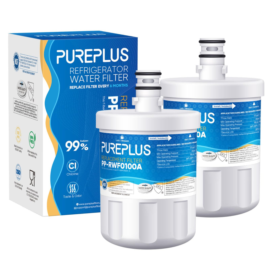 PUREPLUS RWF0100A Water Filter Replacement for LG LT500P 2 Pack