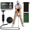Portable Golf Swing Trainer & Training Ball – Adjustable Golf Training Aid & Connection Ball, Indoor/Home Golf Tempo