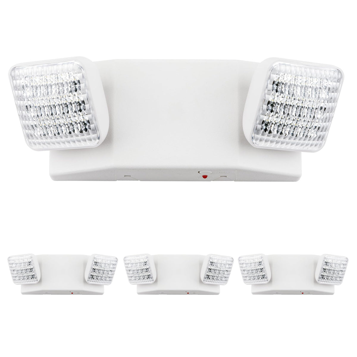 LIT-PaTH LED Emergency Light for Business, Battery Backup, 4 Pack