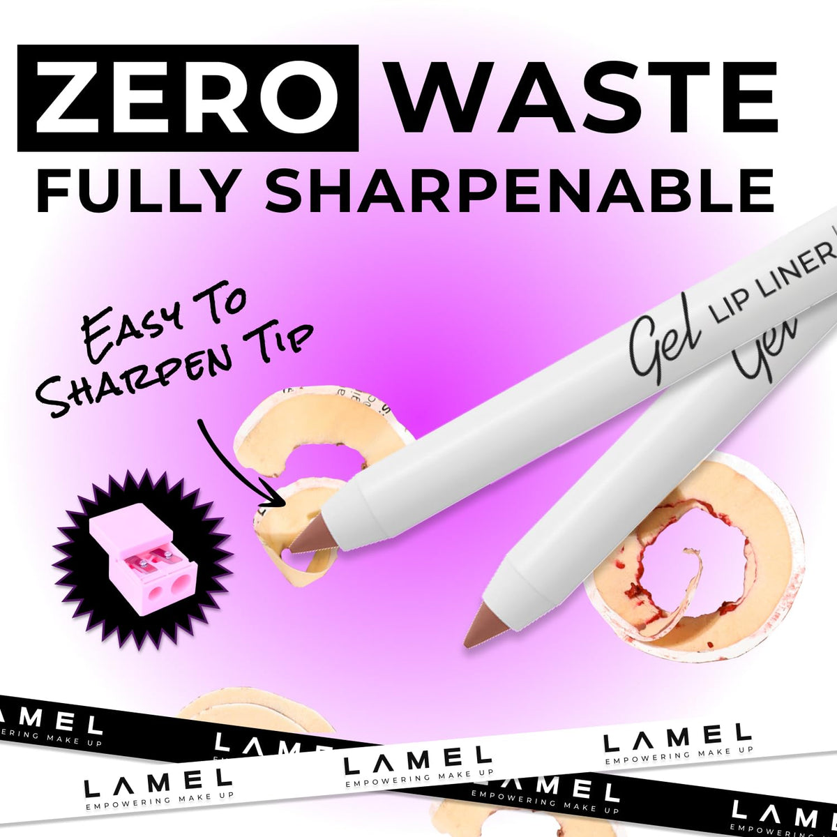 Lip Liner Pencil - Pink Taupe - 2-in-1 Waterproof Lip Liner