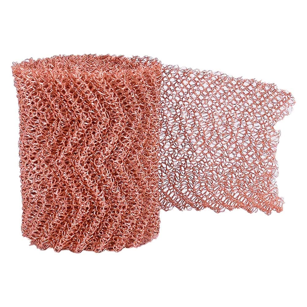 Pure Copper Mesh Roll 4 x 40 inch Stuff-fit Wire Mesh for Gap Blocker | Pure Copper Mesh for Distilling