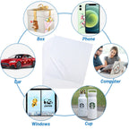 20 Pack Clear Transfer Tape, Contact Paper Decal Transfer Sheet Low Tack Ease Paper Transfer Tape for Craft