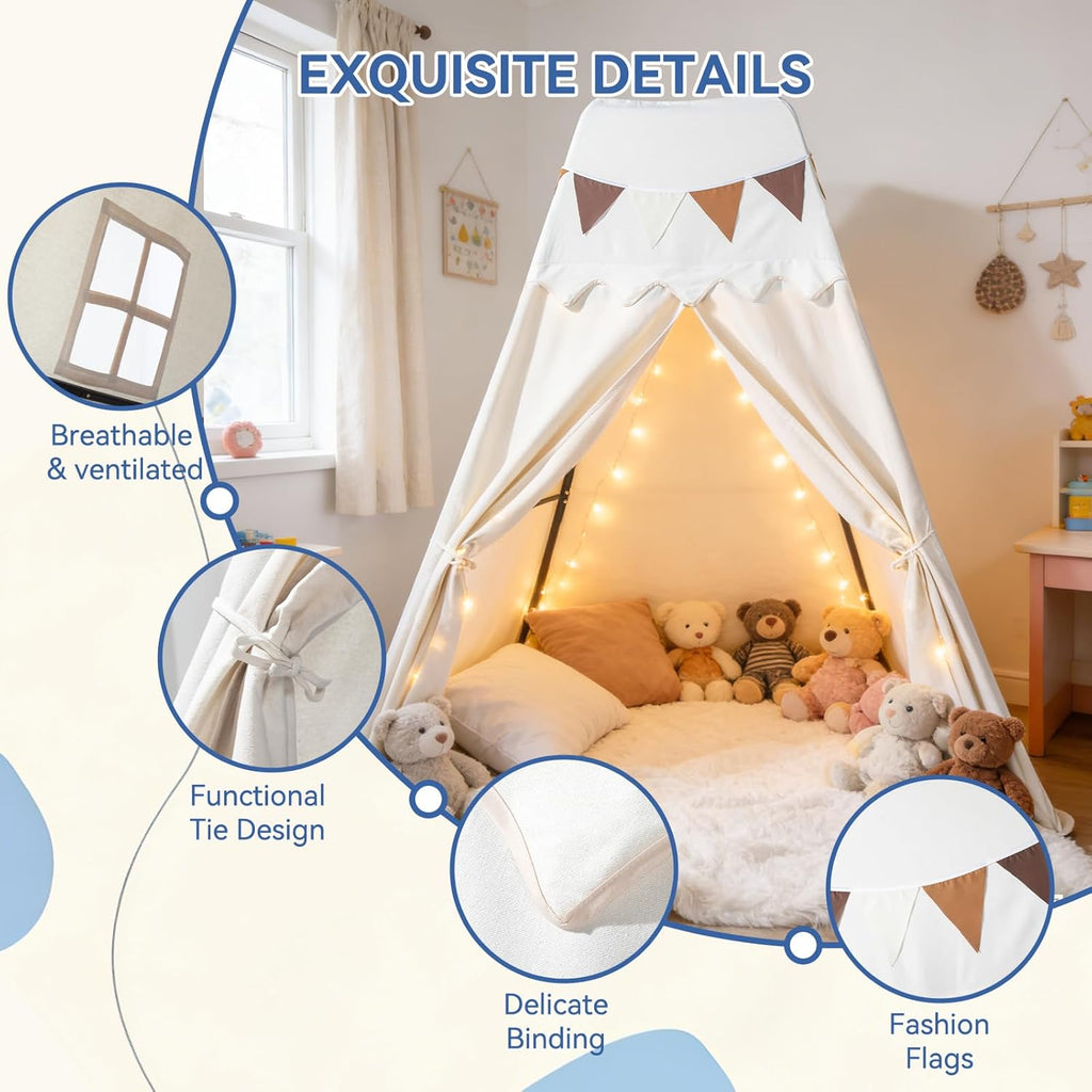 Swing Stand Frame with Sensory Pod Swings and Kids Tent,Play Tent,Heavy Duty Metal Swings Frame,Cotton Sensory Pod