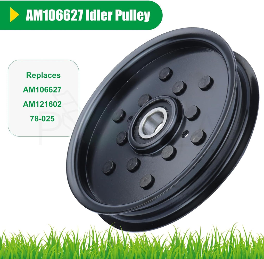 AUC16698 AM106627 Idler Pulley for John Deere Z425 Z225 Z445 Decks
