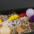 5-Pack Black Gift Boxes with Lids 12x8x2.5 Inches, Foldable