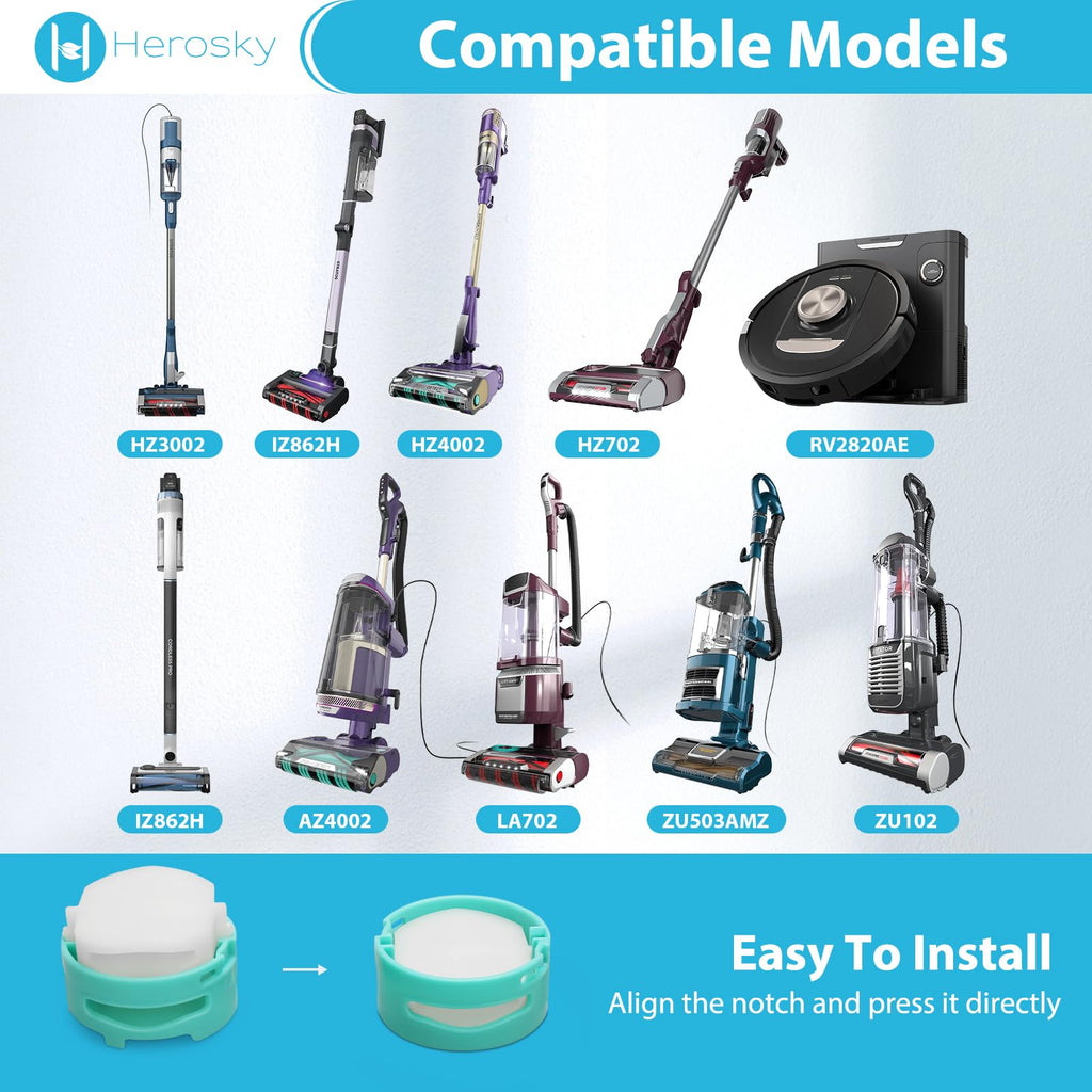 HZ702 Filter Replacement Compatible with Shark Vacuum