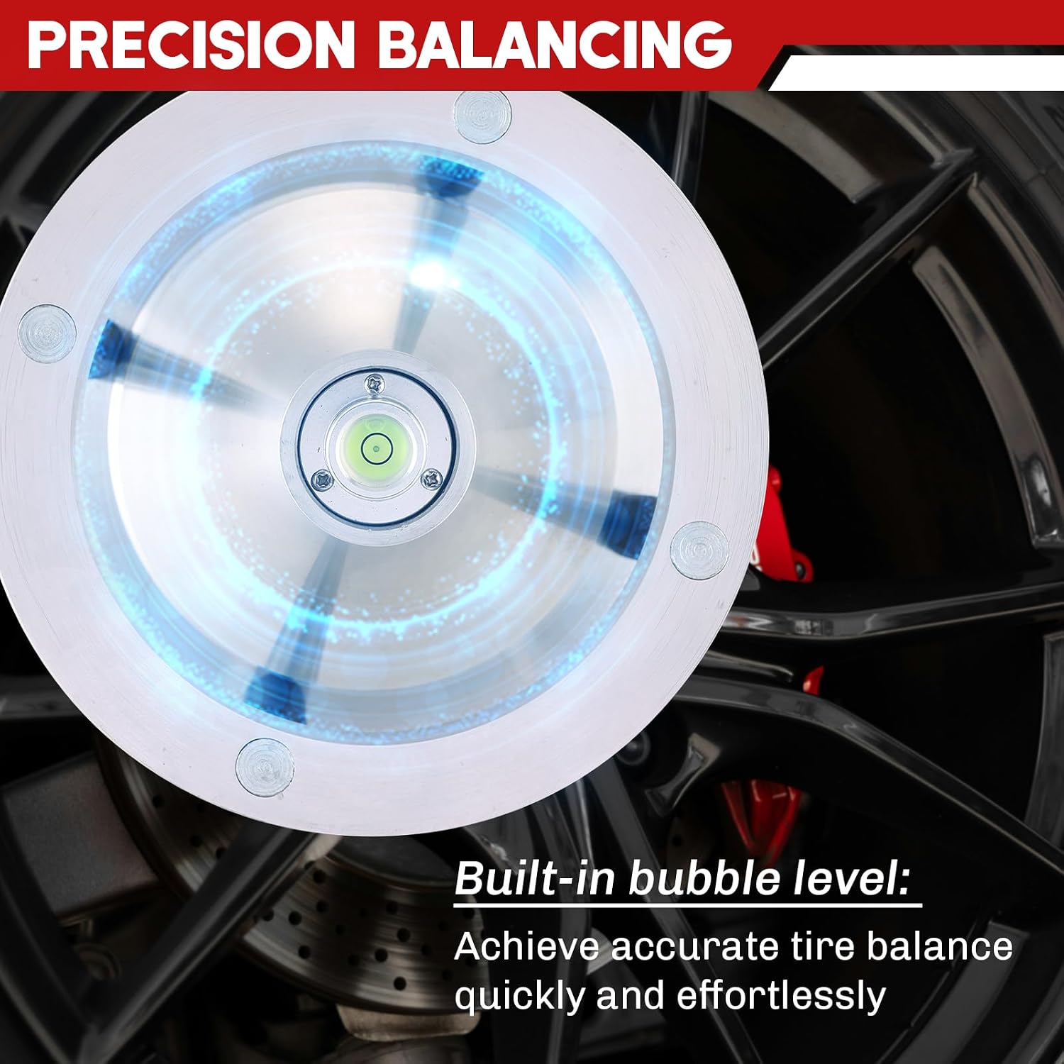 Portable Wheel Balancer with Heavy Duty Hubs