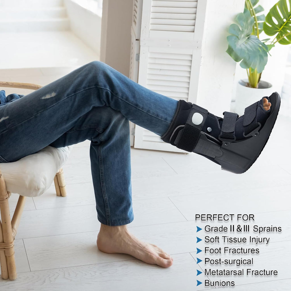 Air Walking Boot for Broken Foot, Injury, Sprained Ankle, M