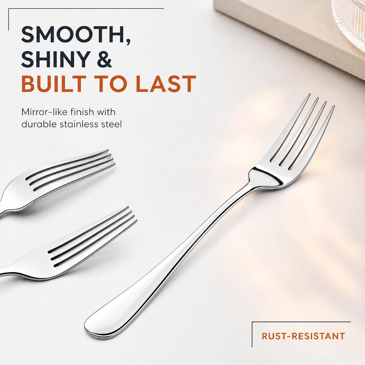 16 Pieces Dinner Forks Set,8" Fork,Stainless Steel Dinner Fork