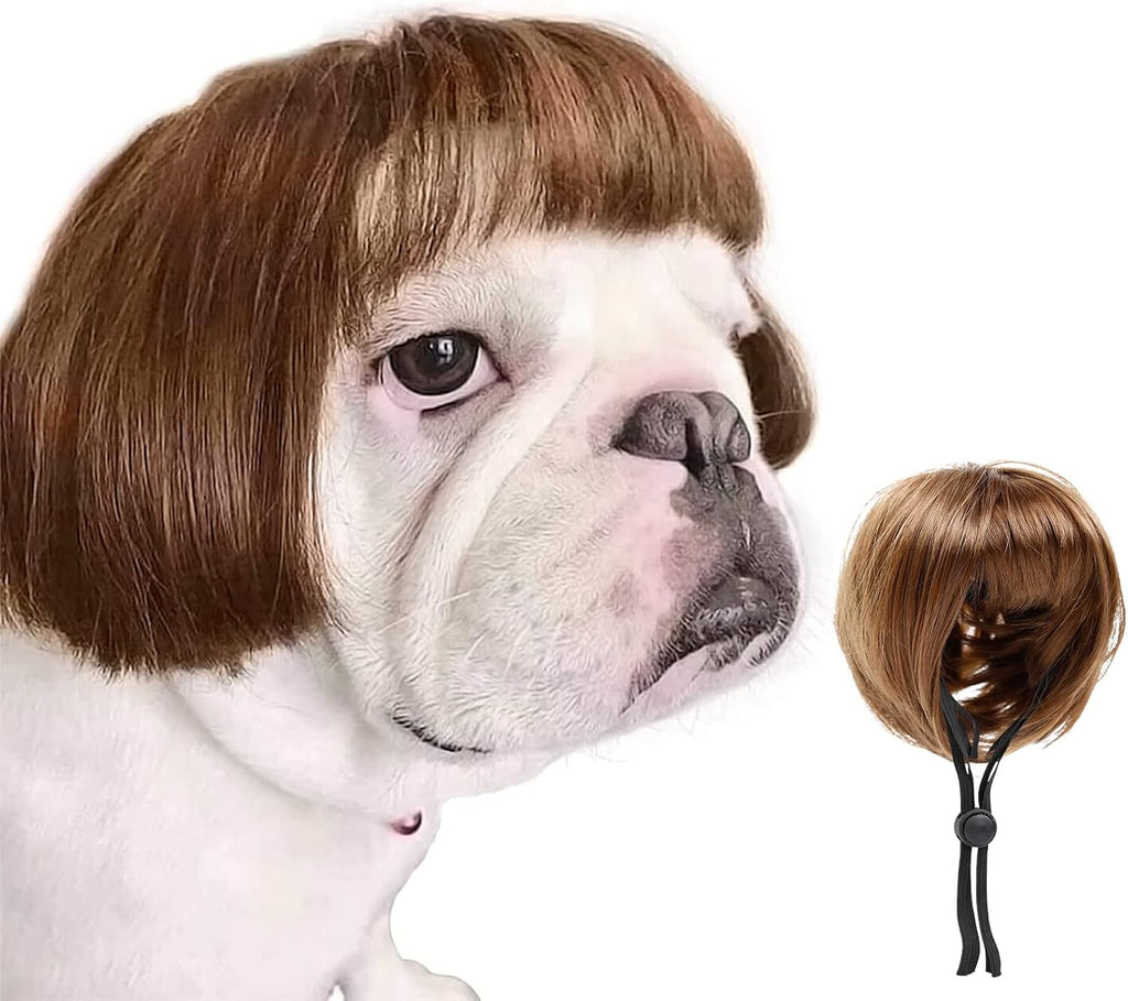 Dog Costume Cat Apparel Dog Toys Curly Braids Headgear Wigs Styling Cute Funny Pet Hair Accessories Decoration for