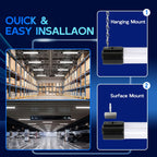 hykolity 4FT LED Shop Light, 42W [250W Equivalent],4400LM,5000K Daylight