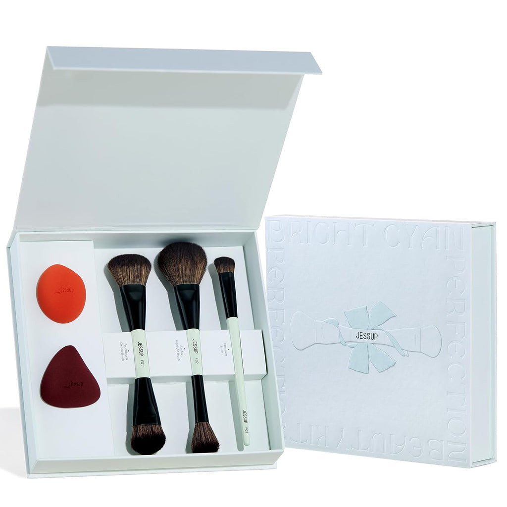 Makeup Brush Gift Set with Sponge for Foundation Contour Blush, T510