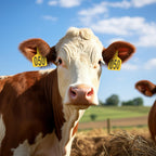 Cattle Ear Tags Numbered 50 Pcs Large Cow Tags Yellow