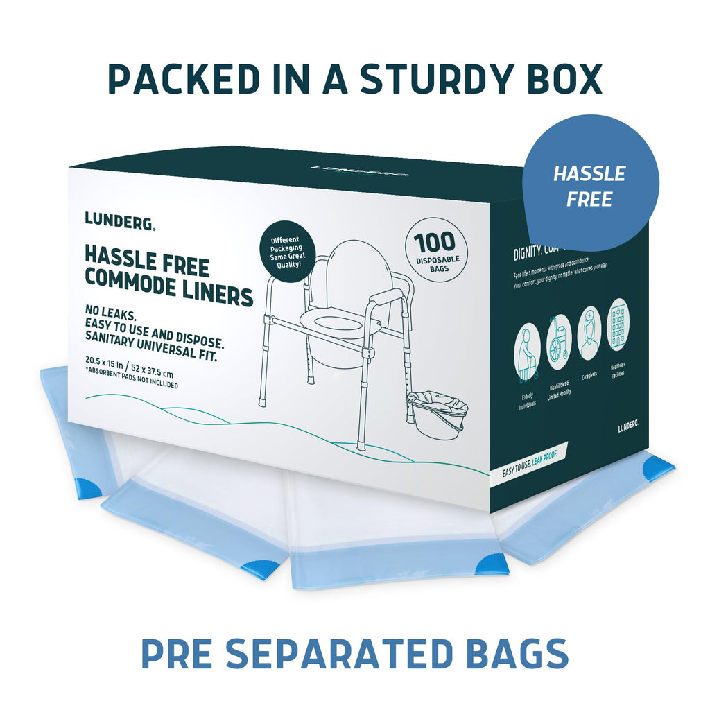 Commode Liners - Value Pack 100 Count Universal Fit