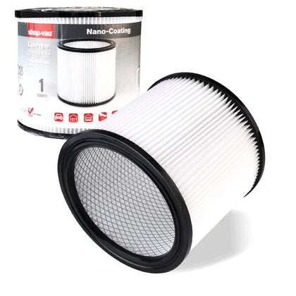 90304/90344 Cartridge Filter for 4-16 Gal Wet/Dry Vacuums, 1 Pack