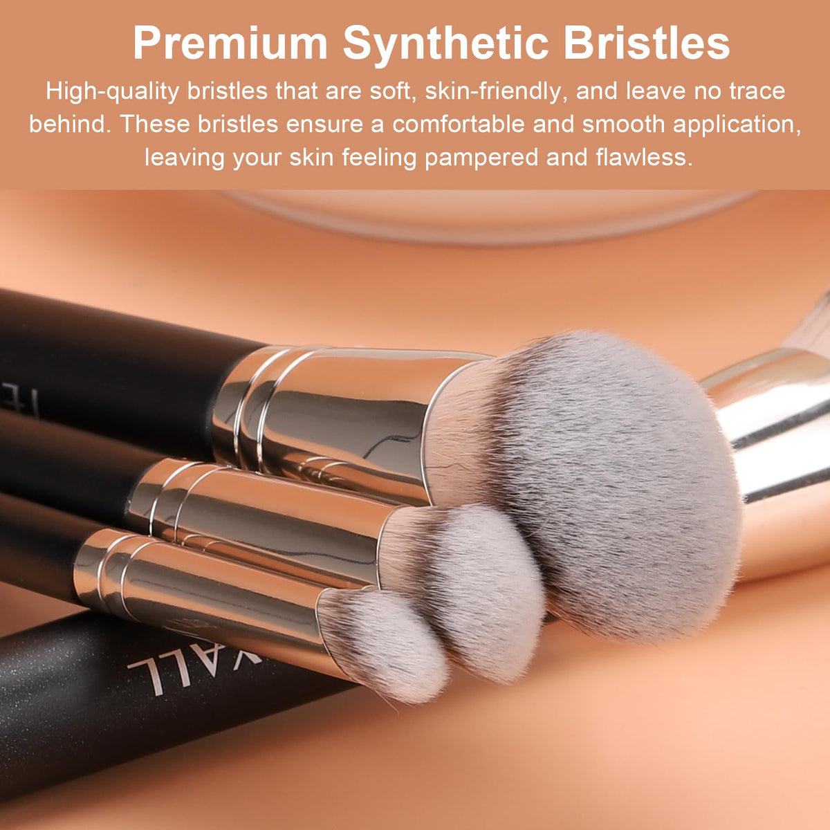 Foundation Contour Concealer Brush, 3Pcs Angled Blending Brush Set