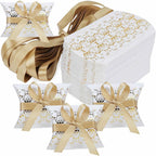40 PCS Paper Gift Pillow Boxes Party Pillow Favors Box Small Candy Box Candy Treat Gift Boxes for Wedding