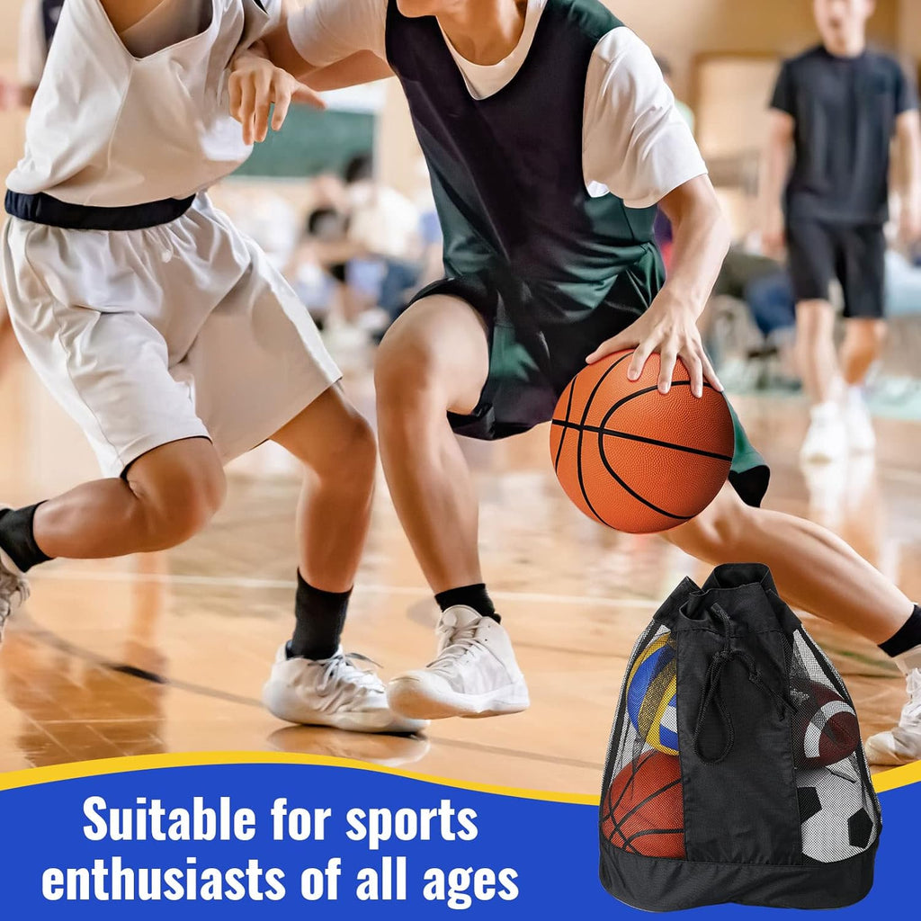 4 Pcs Sport Balls Set Official Size Athletic Balls Include Soccer, Football, Basketball, Volleyball for Indoor