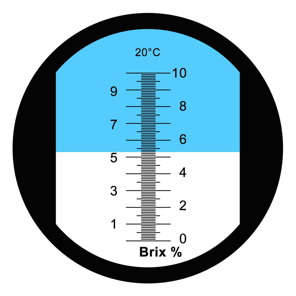 0-10% Brix Refractometer with ATC Low-Concentrated Sugar Content Solutions Accuracy 0.1% Maple Sap Cutting Liquid CNC