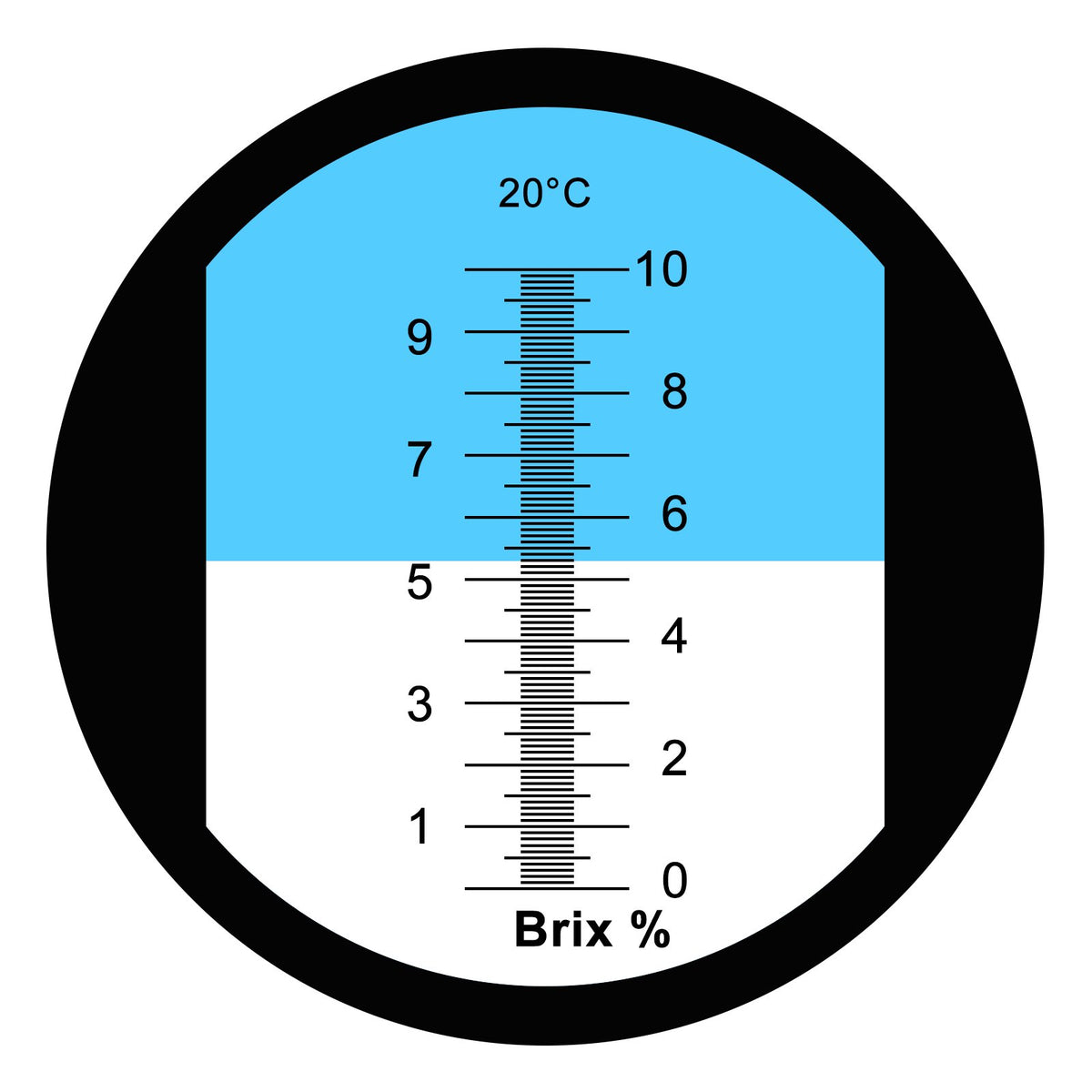 0-10% Brix Refractometer with ATC Low-Concentrated Sugar Content Solutions Accuracy 0.1% Maple Sap Cutting Liquid CNC