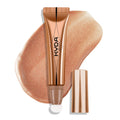 Liquid Highlighter Wand, Buildable Glow Face Illuminator, Shimmer Highlighter Bronzer Makeup Stick, Smooth Blendable