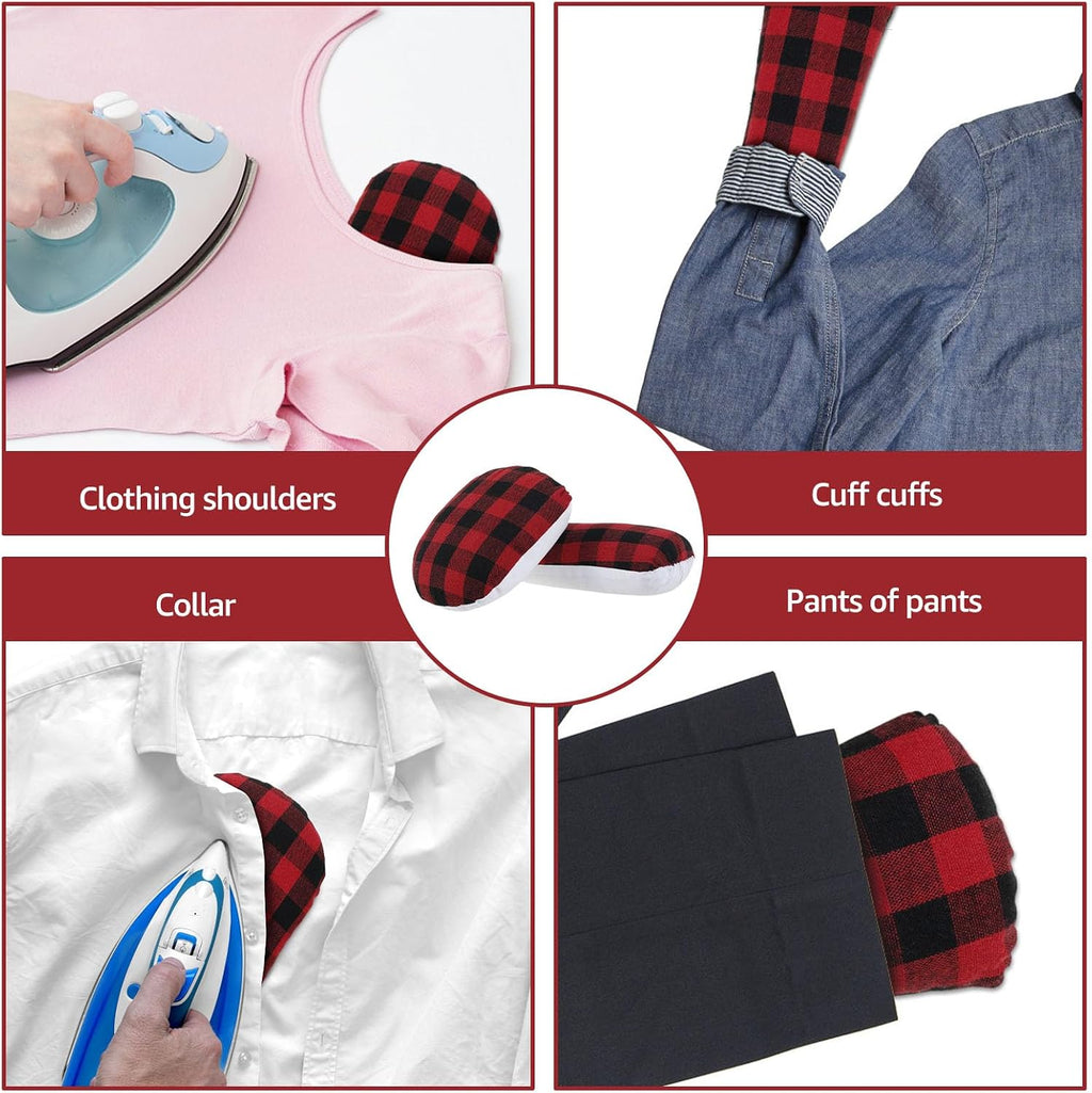 2 Pack Tailors Ham and Seam Roll Set, Portable Practical Tailors Ham and Sleeve Rol, Seam Roller Tool Ironing