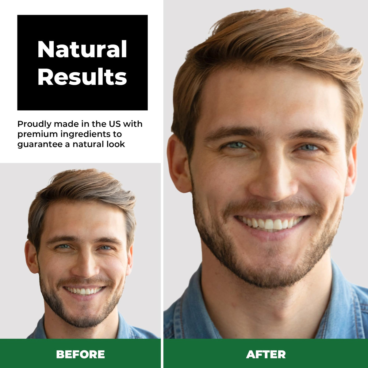 Mustache & Beard Dye Upgraded Brush Kit - Light Brown