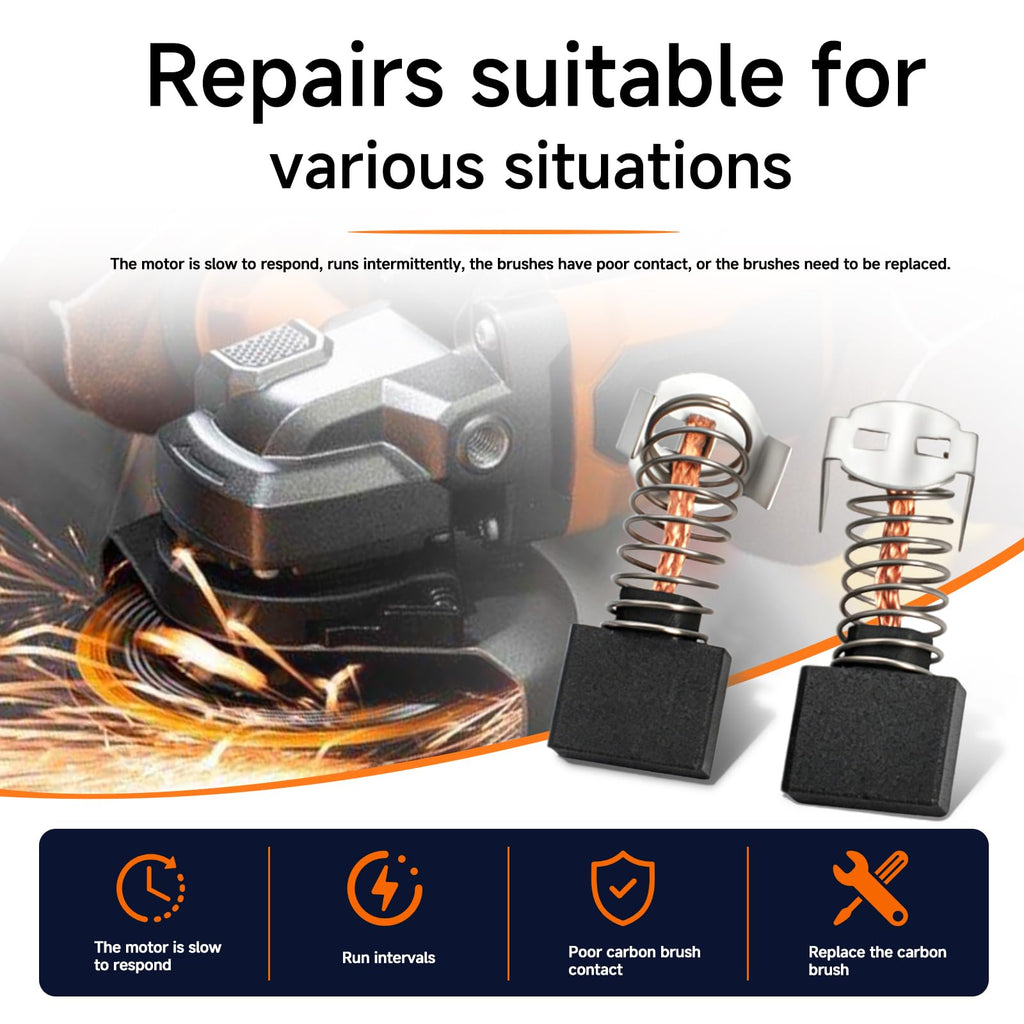 290069160 Carbon Brushes 2-Pack Compatible with Ridgid R1020 Grinder