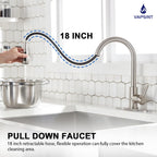 Kitchen Faucet with Pull Down Sprayer, Kitchen Sink Faucet