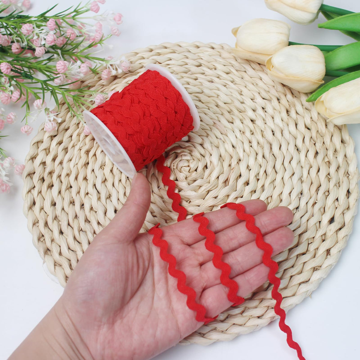 Assorted 5mm Rick Rack Trim 100 Yds Fabric Ribbon for Sewing Crafts