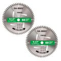 8-1/4-Inch 60-Tooth Circular Saw Blade with 5/8-Inch Arbor, TCT ATB Finish Blade for Wood Cutting (2-Pack)