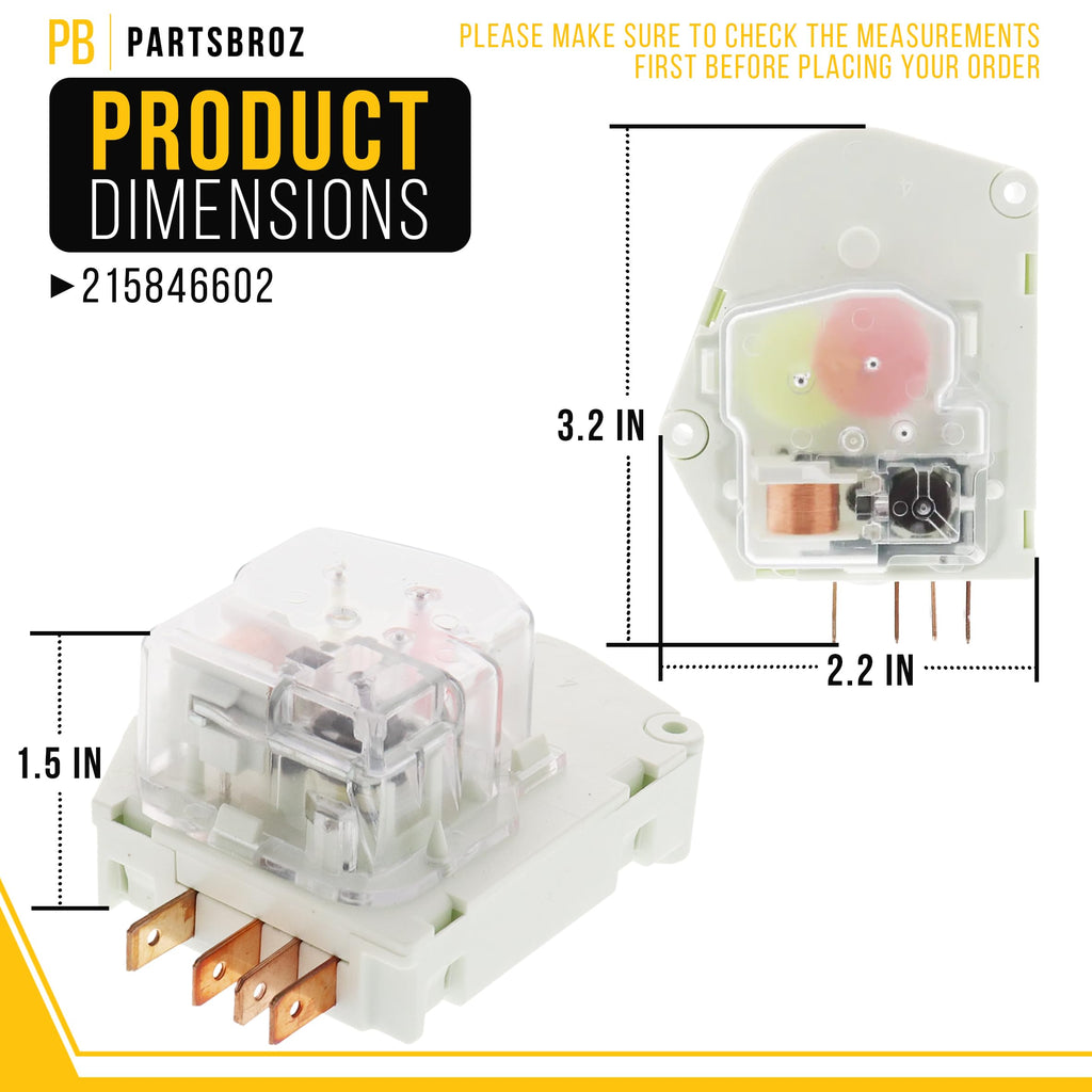 Refrigerator Defrost Timer for Kenmore 253.7419240S