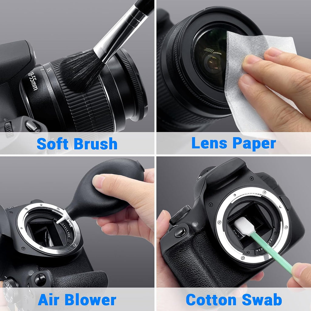 Camera Lens Cleaning Kit, 10-in-1 Camera Cleaning Kit | Camera Lens Cleaner and Camera Accessories, Includes Lens