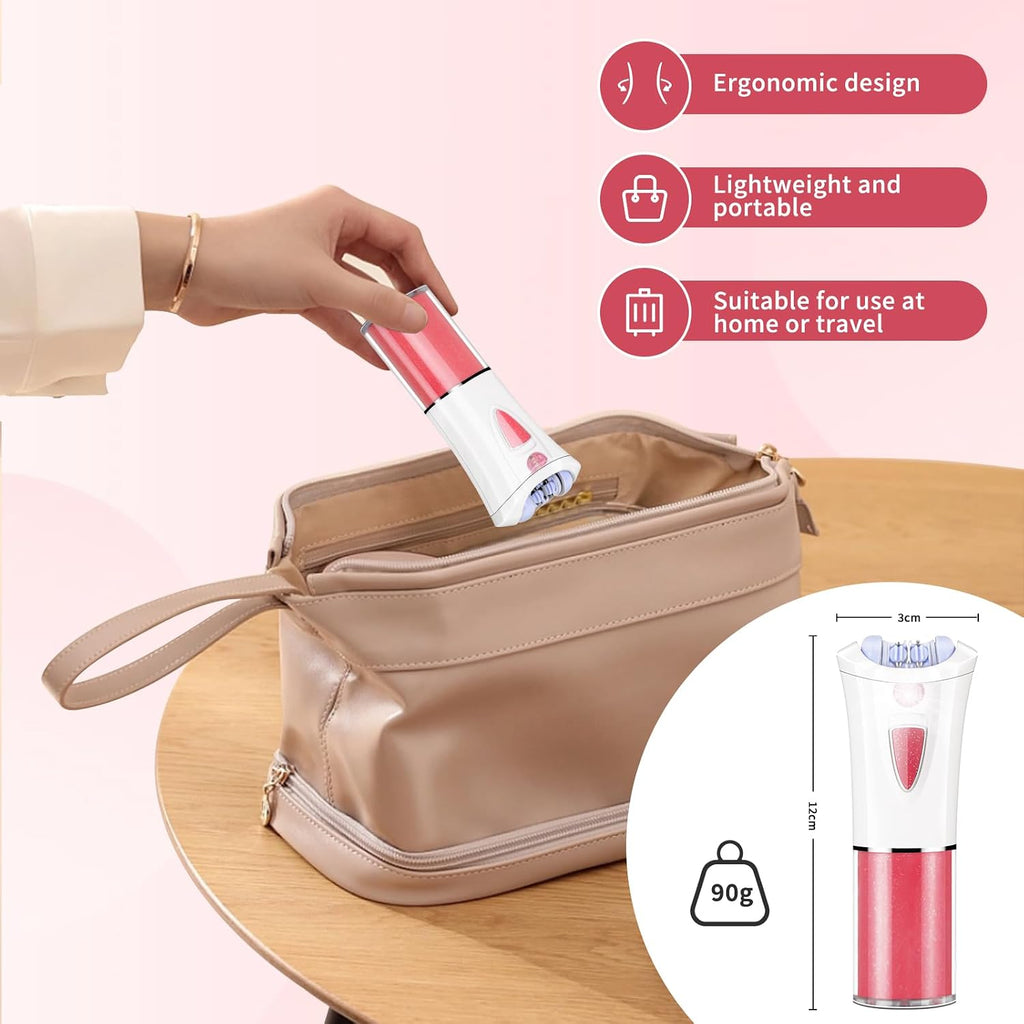 2026 Upgraded Facial Epilator for Women,Smooth Glide Cordless Hair Removal Device with LED Light,Precise & Painless