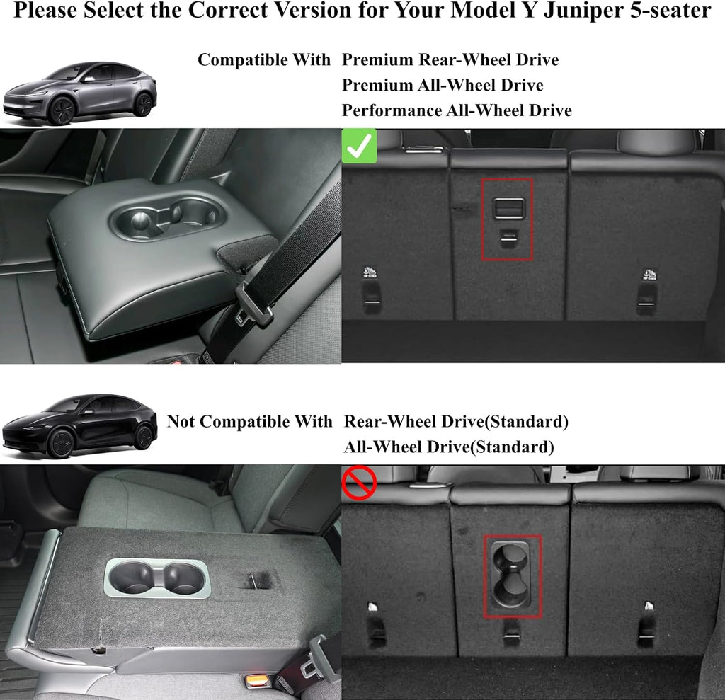 2025 2026 Tesla Model Y Juniper Floor Mats & Accessories & Extra-Thick TPE Cargo Liners, 9 PCS CabinProtect Pro Kit